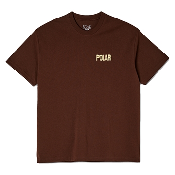 Polar Skate Co. T-shirt Earthquake Logo - Brown - Brown